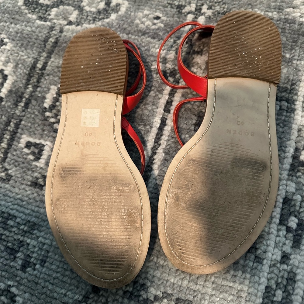 Boden Women’s Everyday Flat Sandals in Red — strappy - Picture 4 of 5